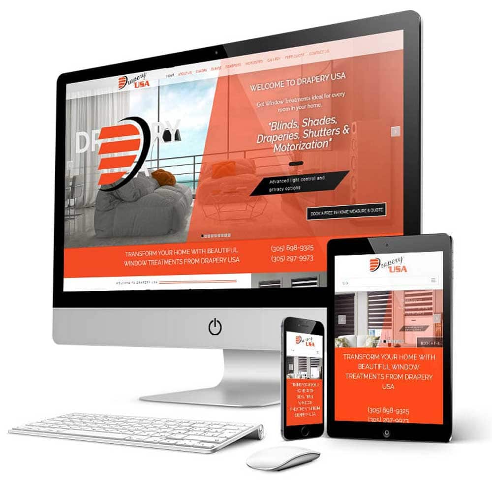 Drapery USA - Miami Website Design and SEO Services